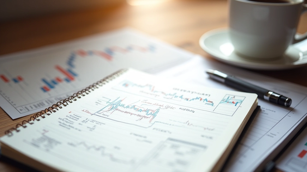 Cahier ouvert avec des notes manuscrites sur l'analyse technique