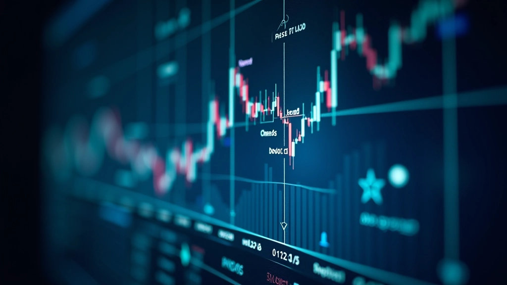 Exemples de patterns graphiques courants : support et résistance, tête et épaules, triangles, drapeaux sur un graphique de marché